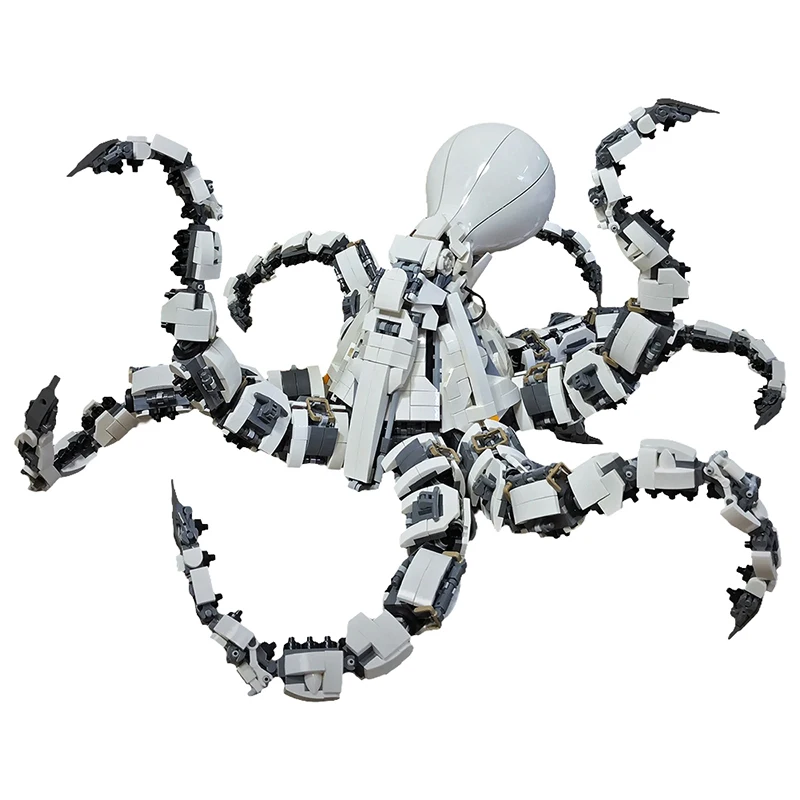 MOC Mecha Octopus Building Blocks Sets Creative Robot Monster Bricks Building Blocks Model Toy for Children Birthday Gifts