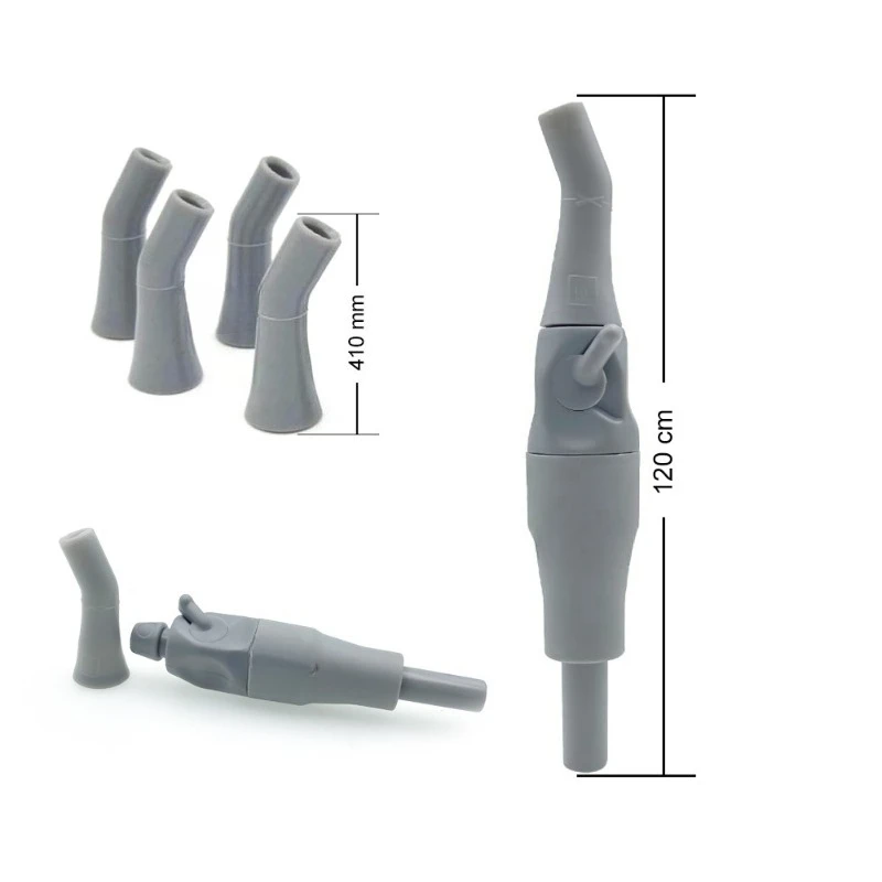 Dental Strong/Weak Suction Handle 11/15/17mm Adjustable Saliva Ejector with Control Valve Autoclavable Dental Chair Accessories