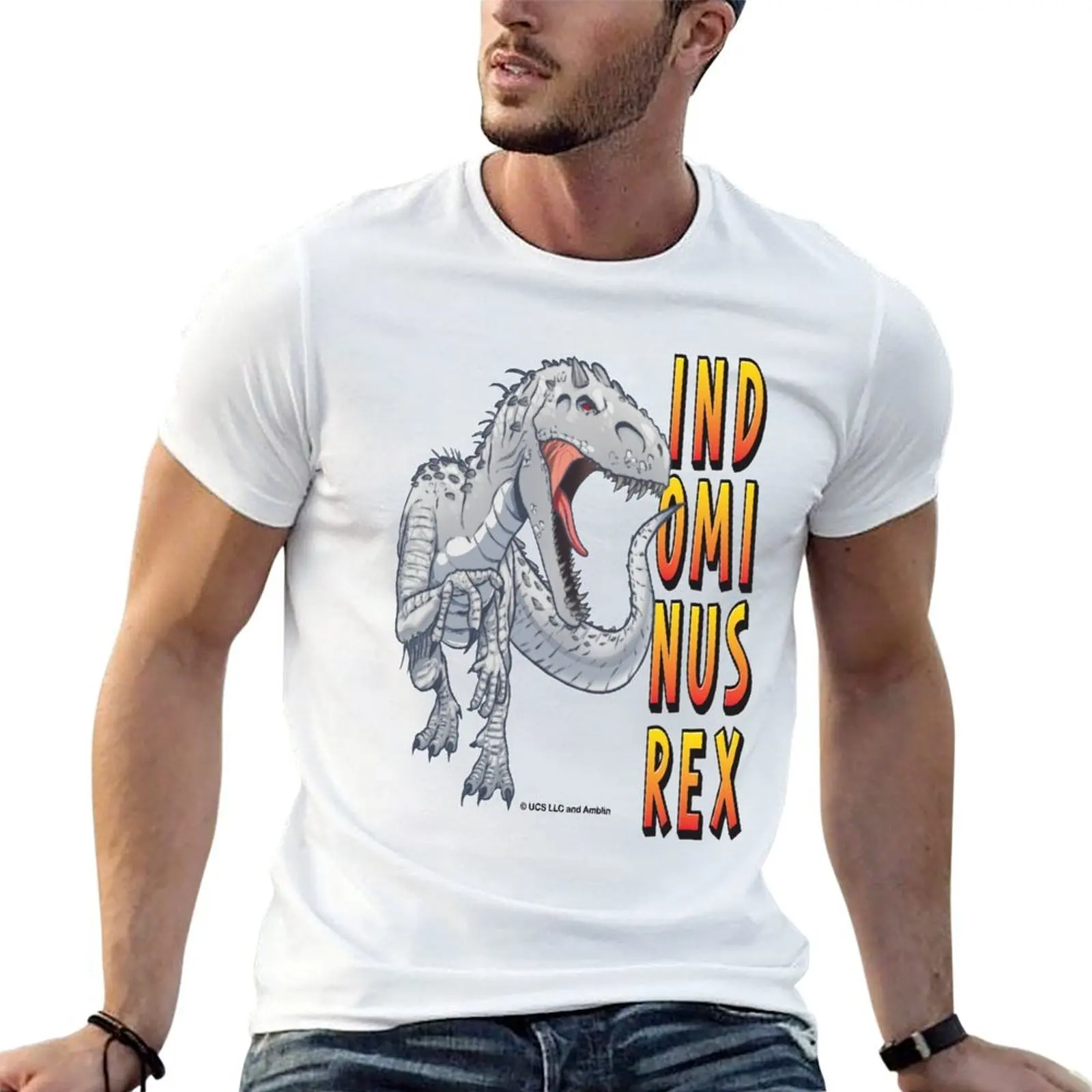 

Indominus Rex Jurassic World T-Shirt t shirts for man cotton t shirts cotton 100% T-Shirt