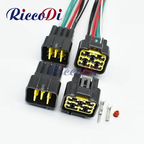 1 Set FW-C-12M-B FW-C-12F-B 12Pin DJ7121Y-2.3-11 DJ7121Y-2.3-21 Furukawa Black Female Male Connector