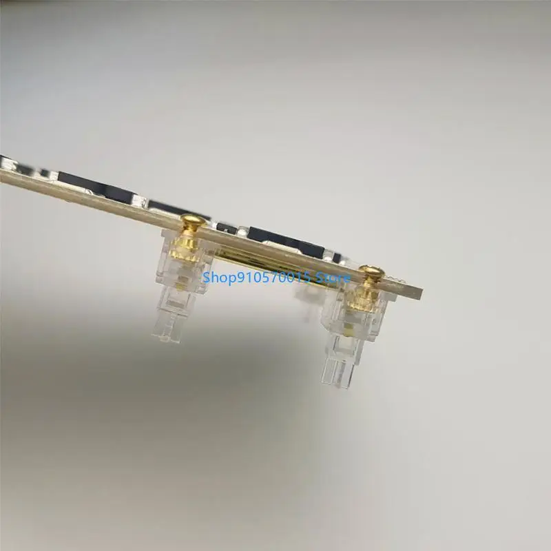 

B95C Transparent Black Gold Plated PCB Screw-in V2 Stabilizer for Mechanical Keyboard