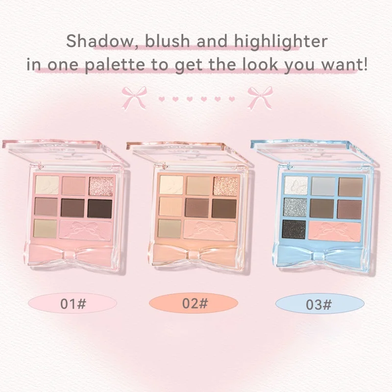 Paleta de sombras rosa fofa de 8 cores, acabamentos foscos, brilhantes e brilhantes, tons de terra para aparência retrô esfumaçada, uso duradouro