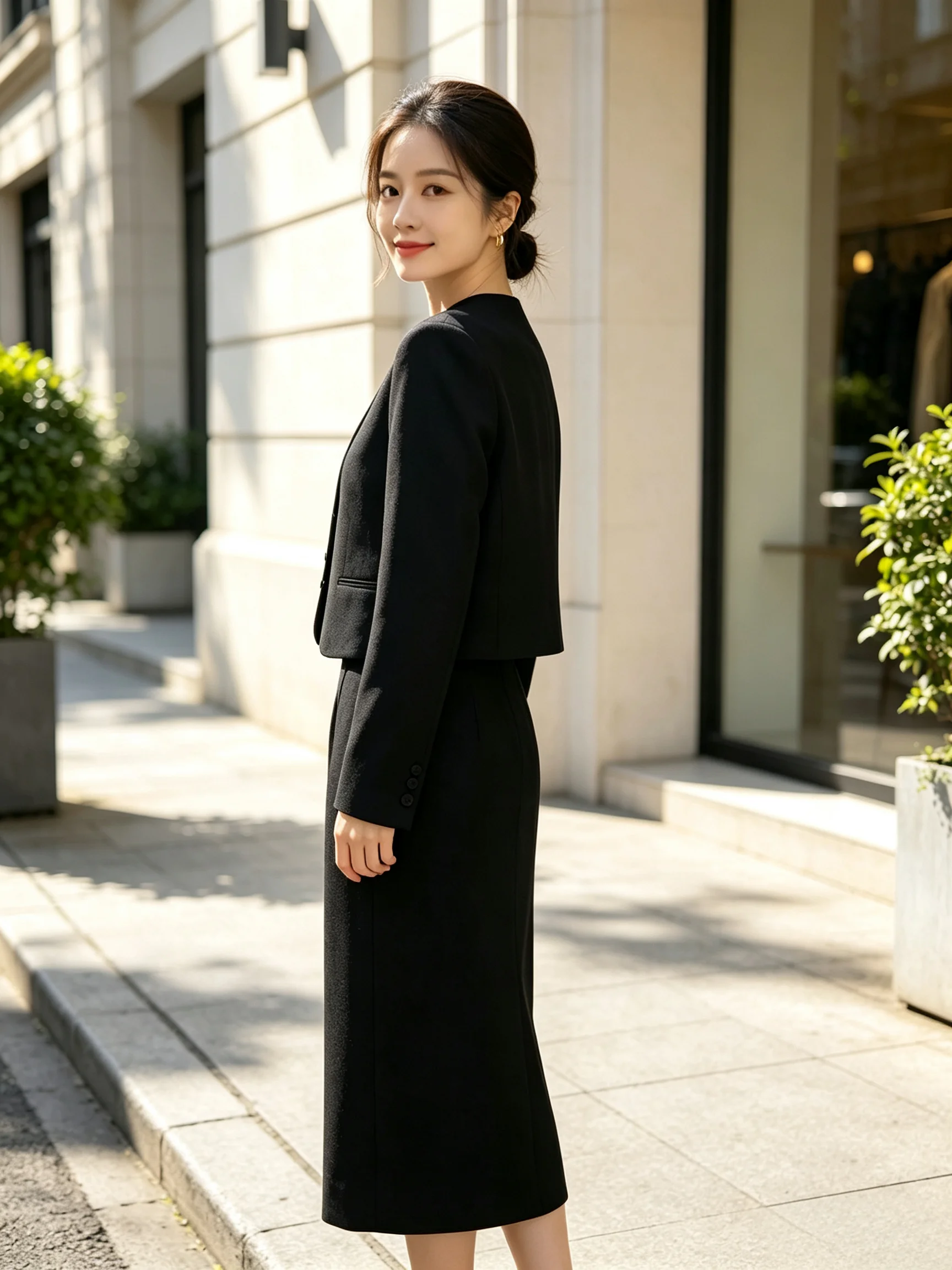 Customized Women Modern Fashionable Premium Woolen Suit Set Elegant Classic Craftsmanship Long Sleeve Winter Casual Wear