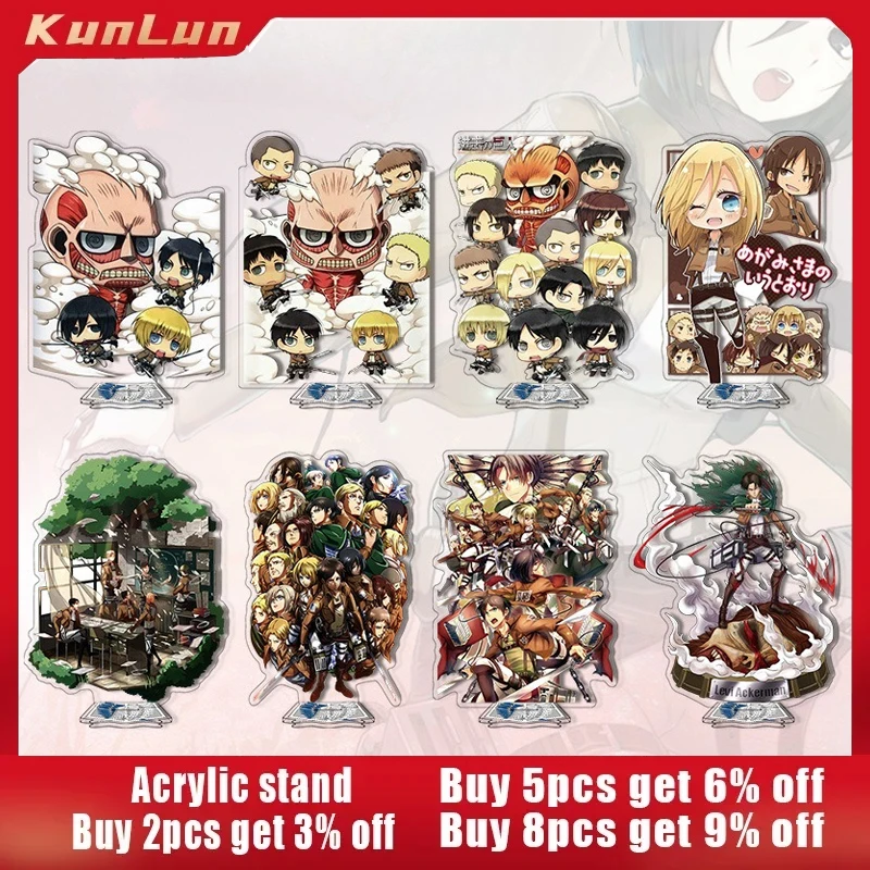 

Attack on Titans Japanese Anime Peripherals Eren Jaeger Acrylic Stand Collectible Desk Ornament Creative Birthday Gifts for Boy