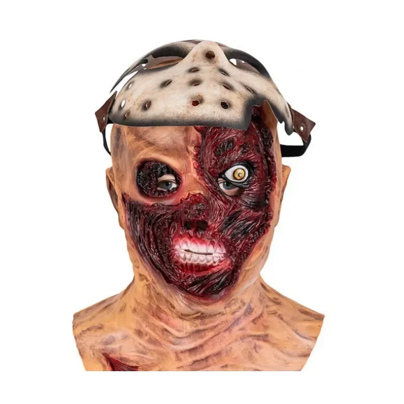 2024 New Halloween Mask Latex Headset Friday 13th Jason Same Headset Bar Ball COS Mask Halloween Dress Up Prop