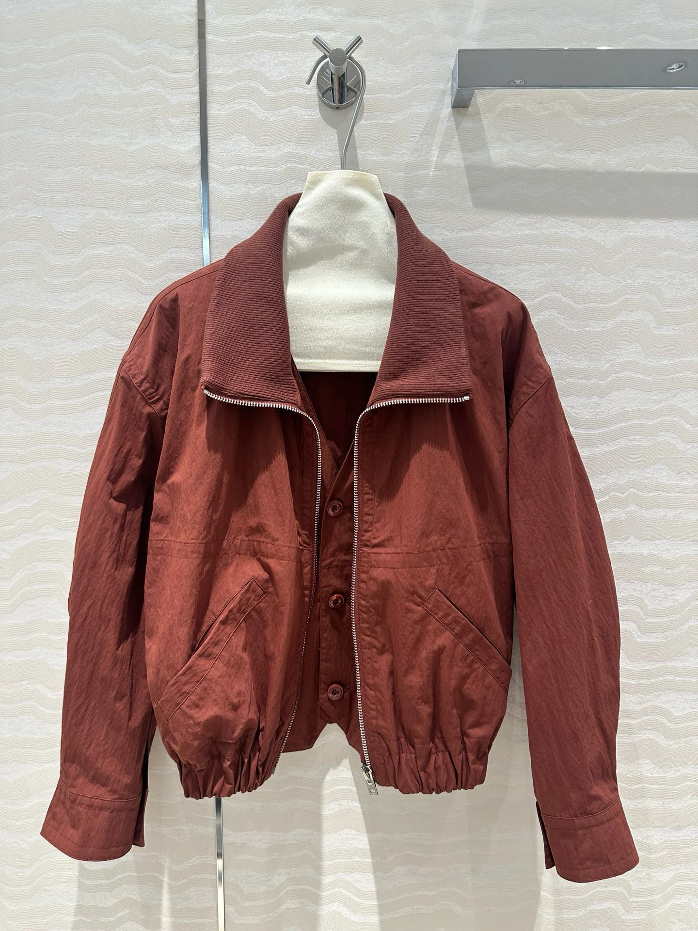 Lem Heavyweight Waed Cotton Jaet Casual Leisure Workwear Sle ort Coat Ele Two-Piece Look Dames Faion