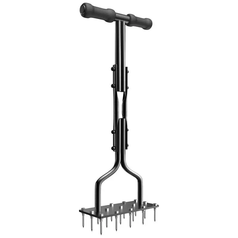 

Manual Yard Aerator Tools Steel Spikes Garden Grass Aeration and Soil Aerating Tool Aerator Lawn Tool with 15 Iron Spikes