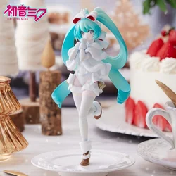 Original 17cm Anime Figure Furyu Exceedcreative Vocaloid Hatsune Miku Christmas Candy Figuras Anime Model Toys Gifts In Stock