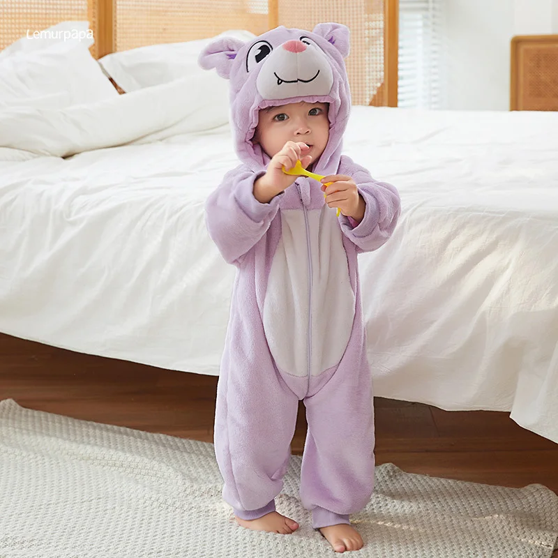 

Purple Bat Romper Baby Boy Girl Pajama Toddlers Winter Outfit Halloween Animal Suit Onesie Festival Party Bebe Clothes Kigurumis