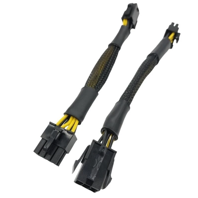 W91A CPU 8 Pin Pin Ekstensi Motherboard Motherboard CPU 8 Pin ke 6pin Adapter Grafis Kartu Power Catu daya adaptor kabel adaptor