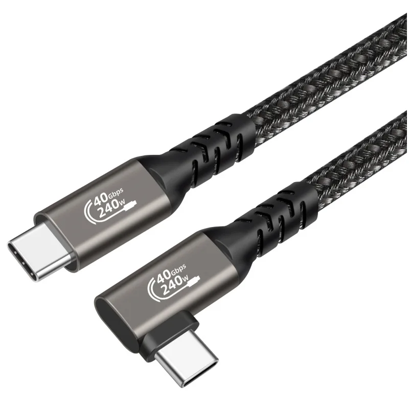 USB4 Cable Thunderbolt 3/4 40Gbps USB C 4K Video Cable PD240W Fast Charger For M1 Macbook Pro Hard Disk USB4.0 Gen3 Data Cable