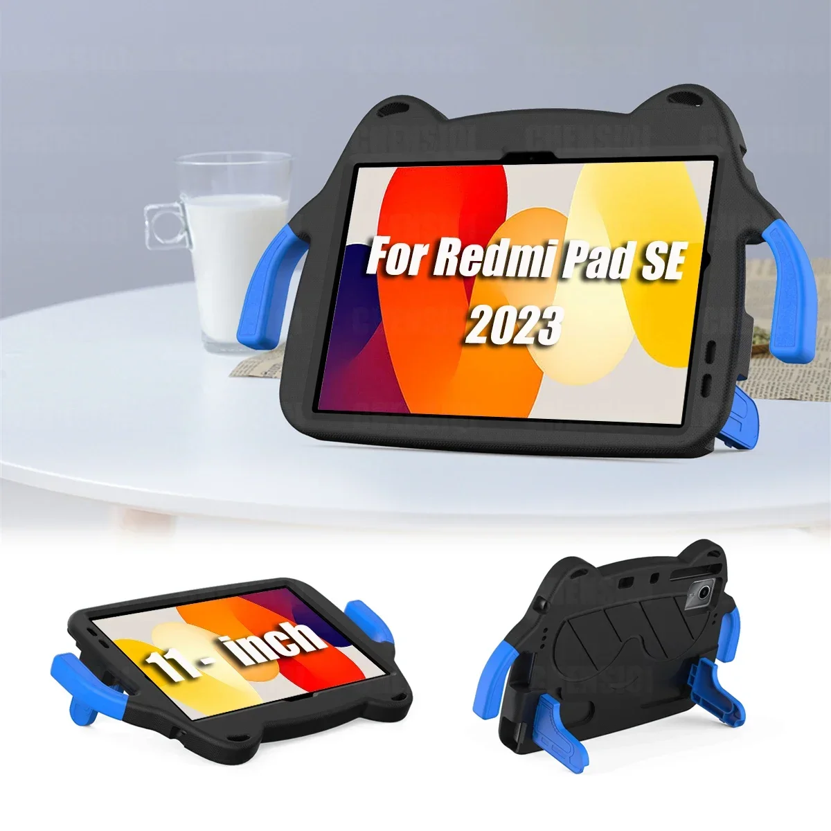 Kids EVA Stand Tablet Case For Xiaomi Redmi Pad 2 2025 11 Inch Shockproof Handle Protective Case For Redmi Pad SE 2023 Cover
