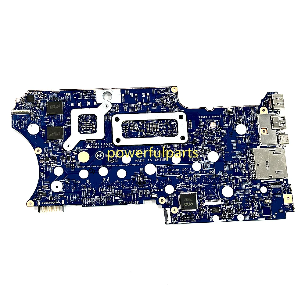 17947-1 For Hp X360 14-CD Laptop Motherboard L36453-601 i7-8565U Cpu MX130 4GB Graphic Working Good