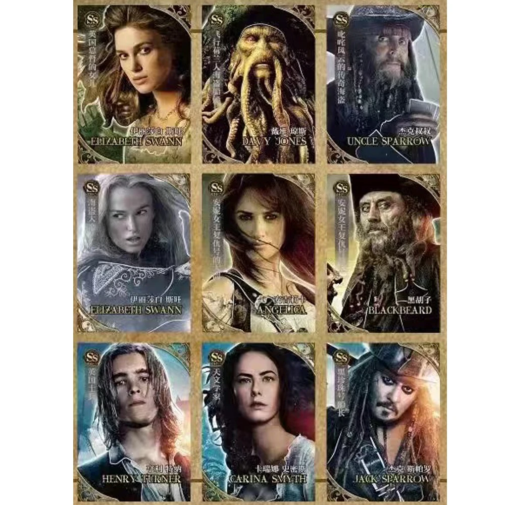 Wholesale Pirates of the Caribbean Card for Child Original Movie Rare Card Luffy Zoro Nami Chopper Bounty Game Collectibles