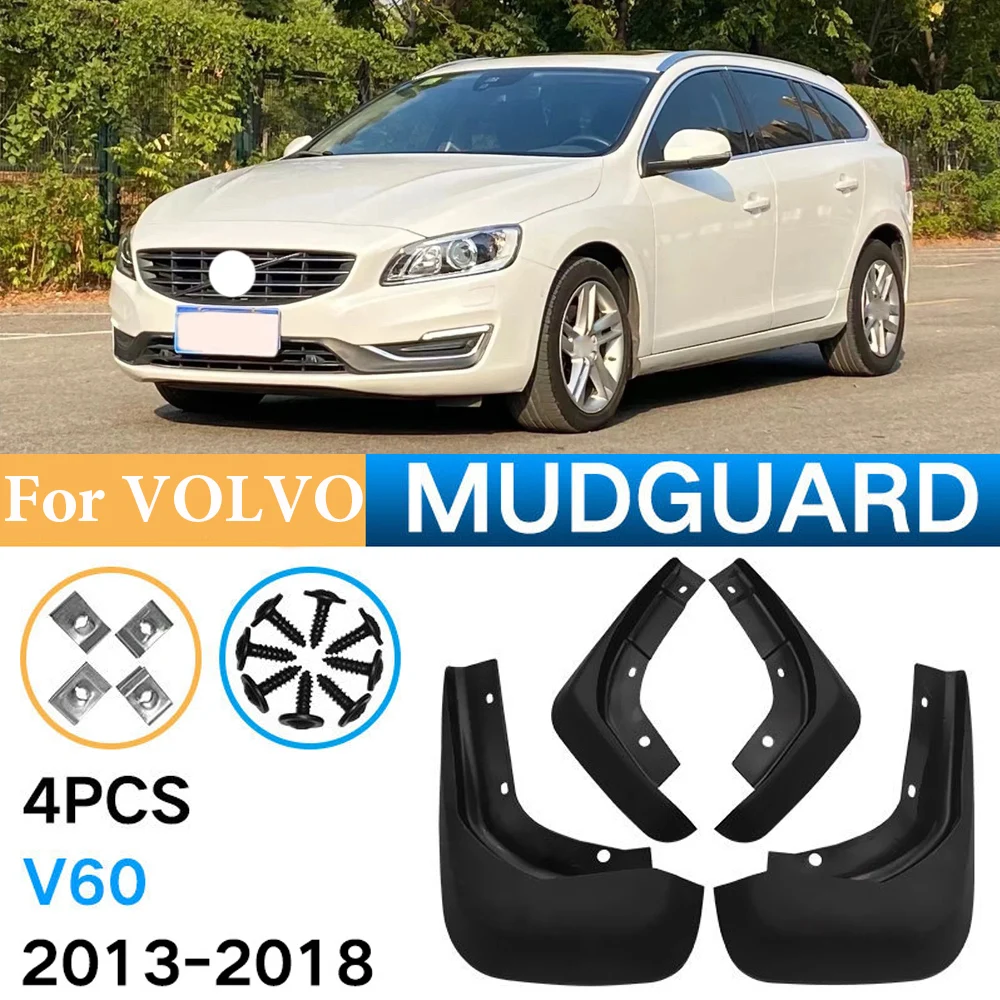 

Car Mud Flaps Mudflap For VOLVO V60 2013-2018 Auto Splash Guard Front Rear Mud Fenders Mudguards Car Accessories 4PCS