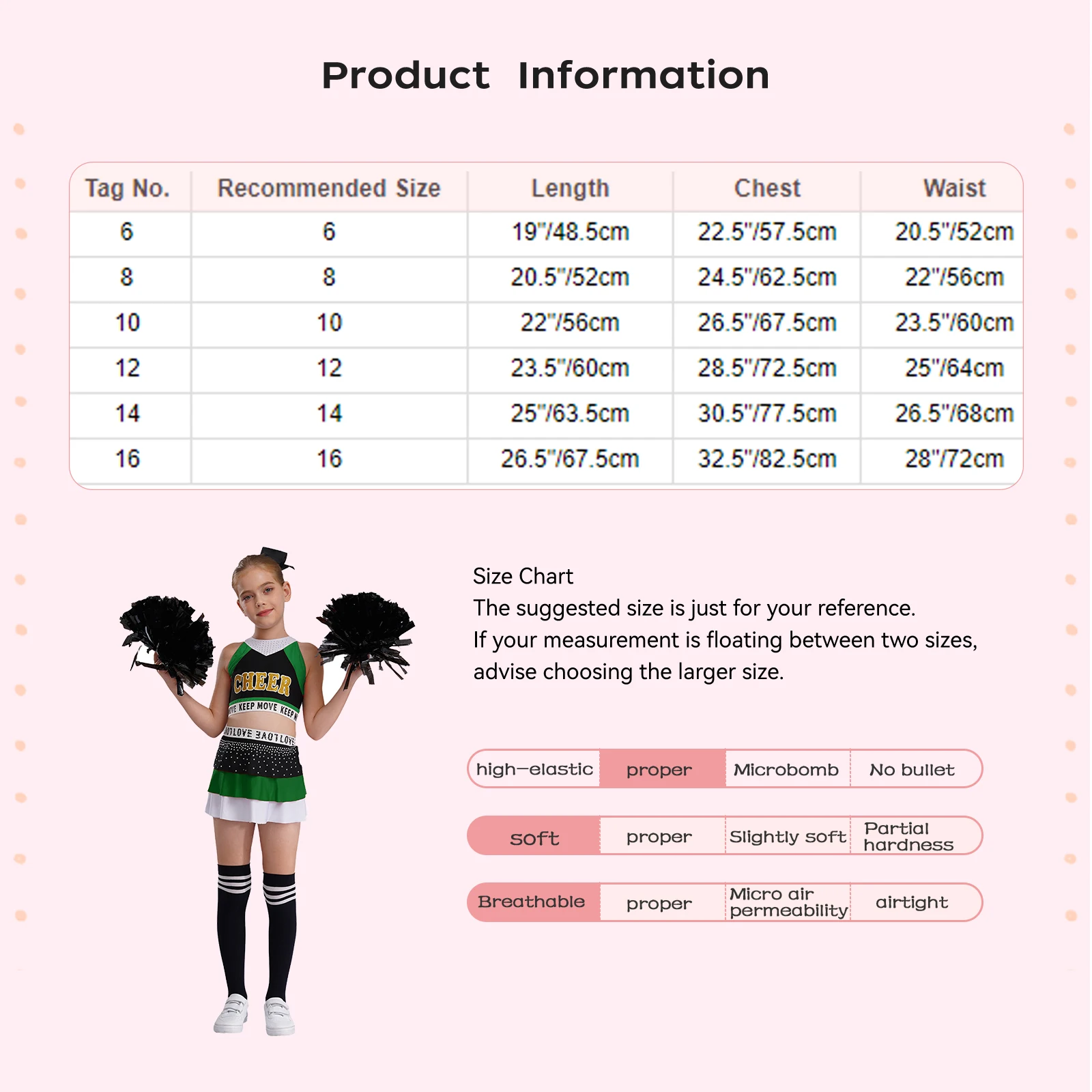 Kinderen Meisjes Cheer Uniform Cheerleading Jazz Dansvoorstelling Kostuum Mouwloze Crop Top met Rok Hoofddeksels Bloemballen Sokken