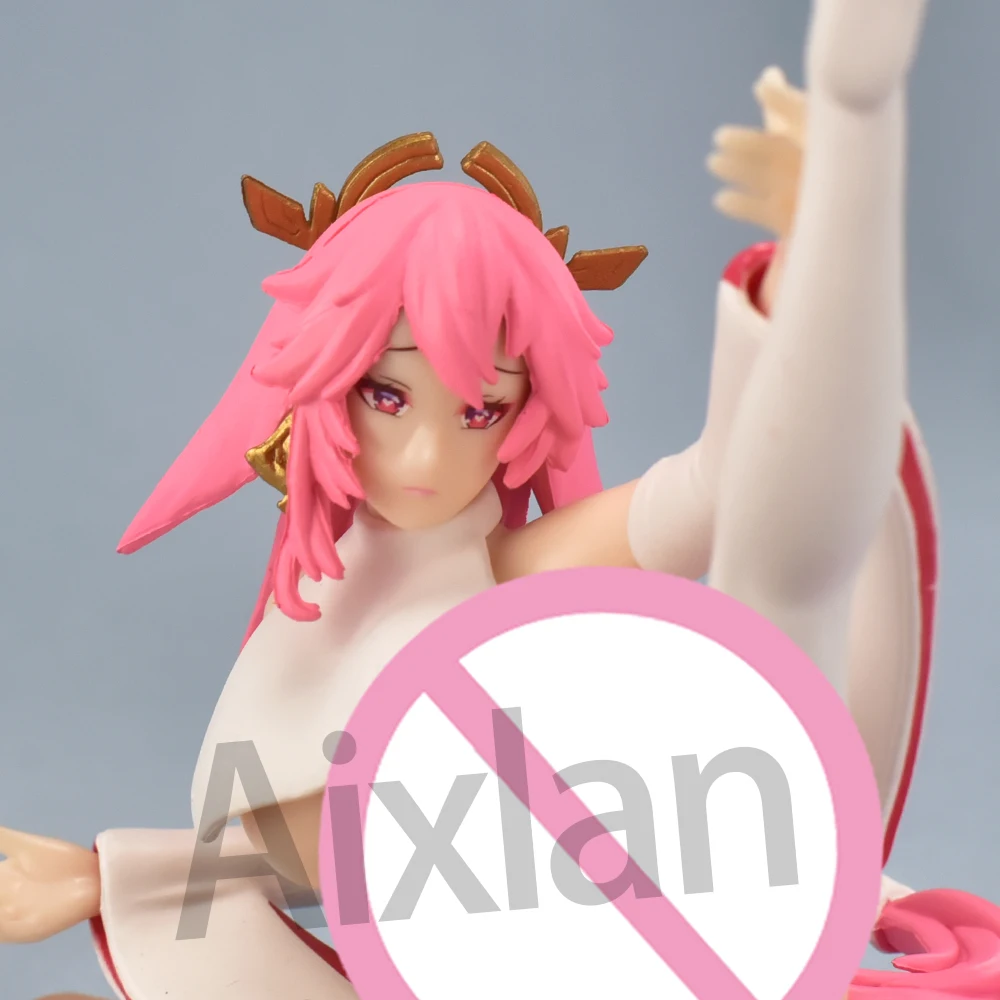 lan 16cm/6in Anime Figure Yae Miko PVC Action Figure Figurine Miss Fox Sexy Girl Collectible Model Toys Kid Gift