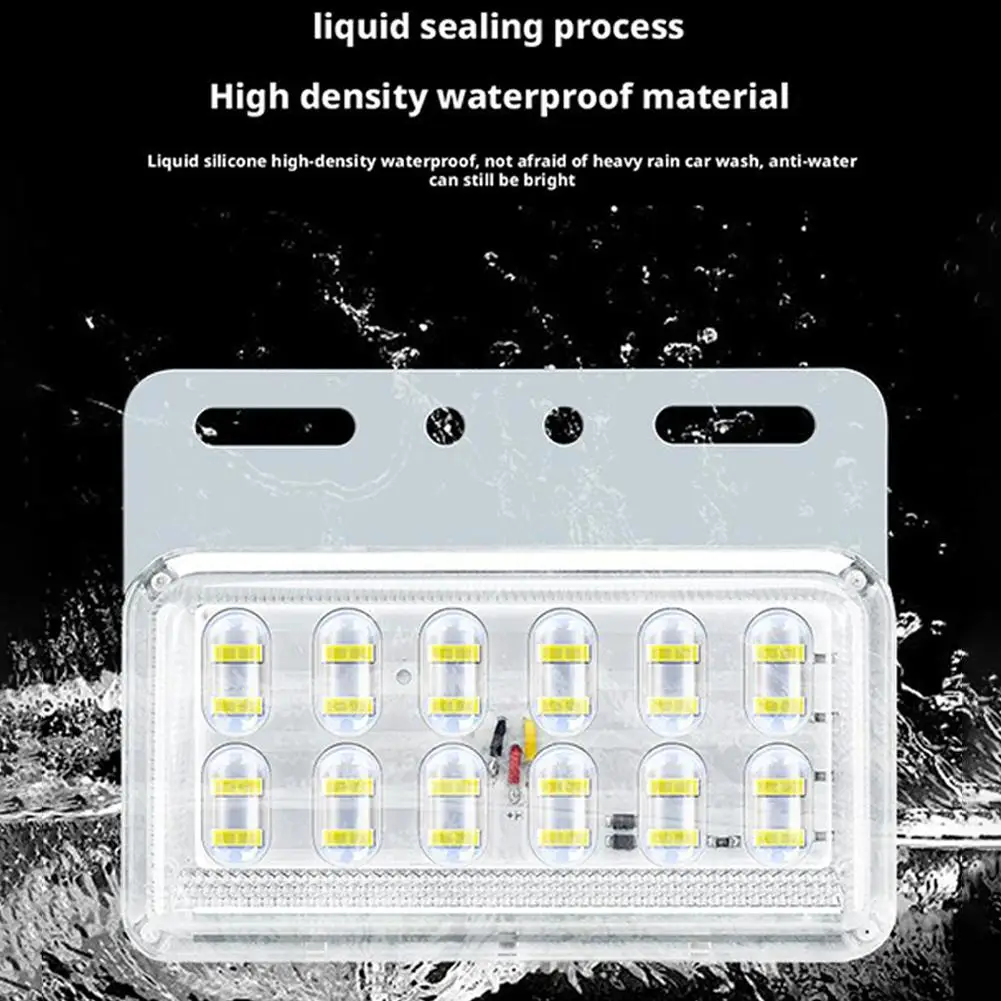 12D Cargo Truck LED Edge Light 24V High Brightness Waterproof Ground Side Light Indicator Signal Lamp