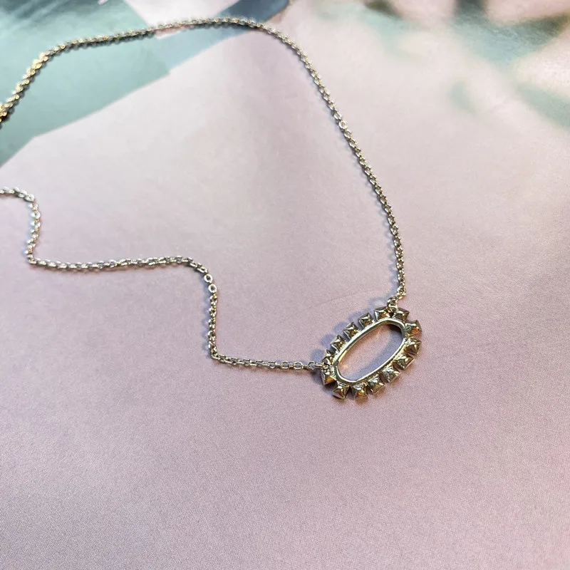 YEEVAA Geometric Open Frame Necklace for Women, Fashion Jewelry, Unique Gifts