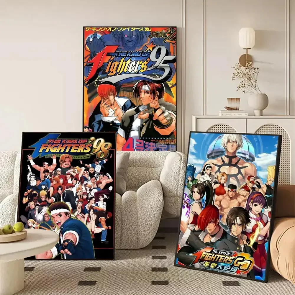 Game T-The King Of Fighters Poster Self-adhesive Art Waterproof Paper Sticker Coffee House Wall Decor