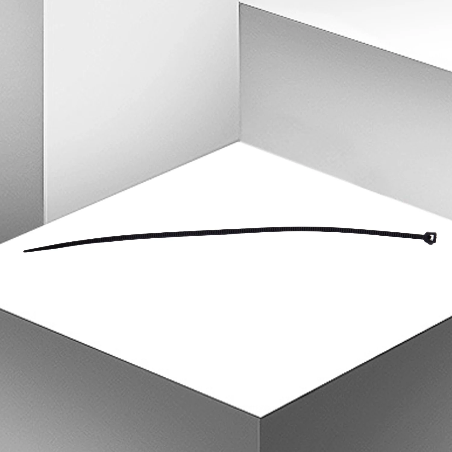 3mm x 150mm Auto Wire Push Cable Zip Tie Organizer White Black 100 Pcs image 3
