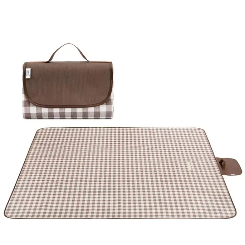 

Printed portable picnic blanket waterproof oversized 60 * 80 inch outdoor picnic mat with strap