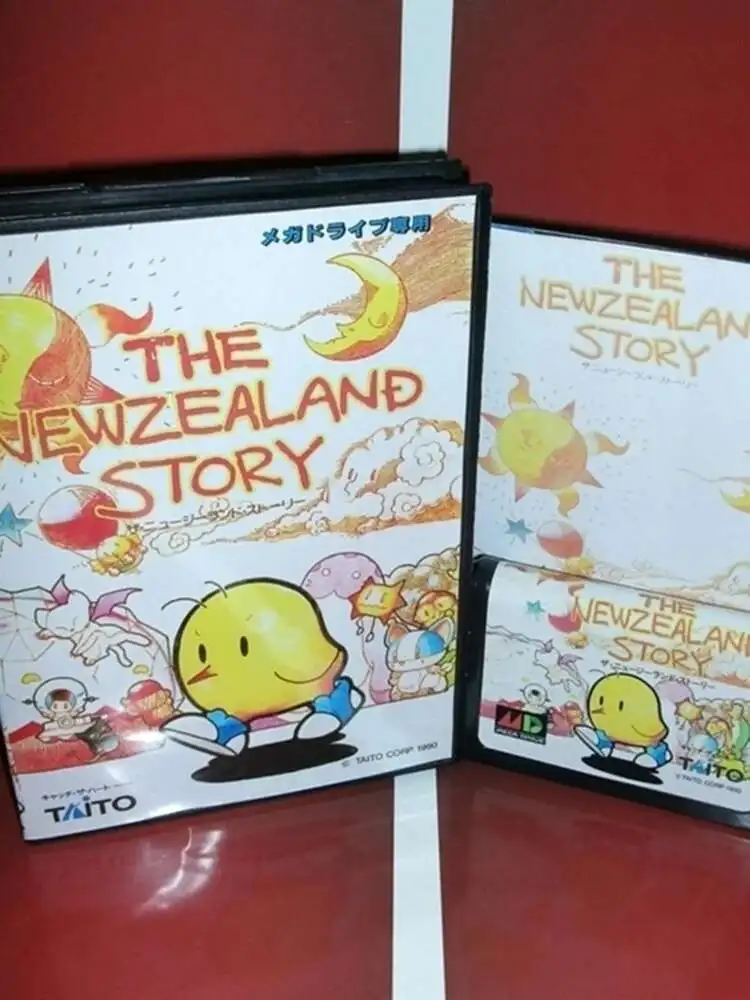 Historia NewZealand z pudełkiem i instrukcją dla 16-bitowego Sega MD kartridż z grą Megadrive Genesis System — zdjęcie produktu 3