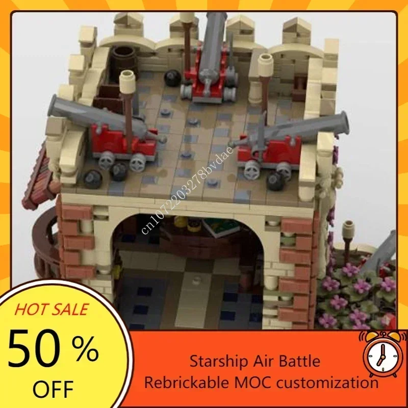 Serie Pirata, Sabre Island Creative, 2704 Piezas, MOC Medieval, Bloques de Construcción de Modelos UCS, Ladrillos Técnicos, Juguetes de Ensamblaje DIY, Regalos para Niños