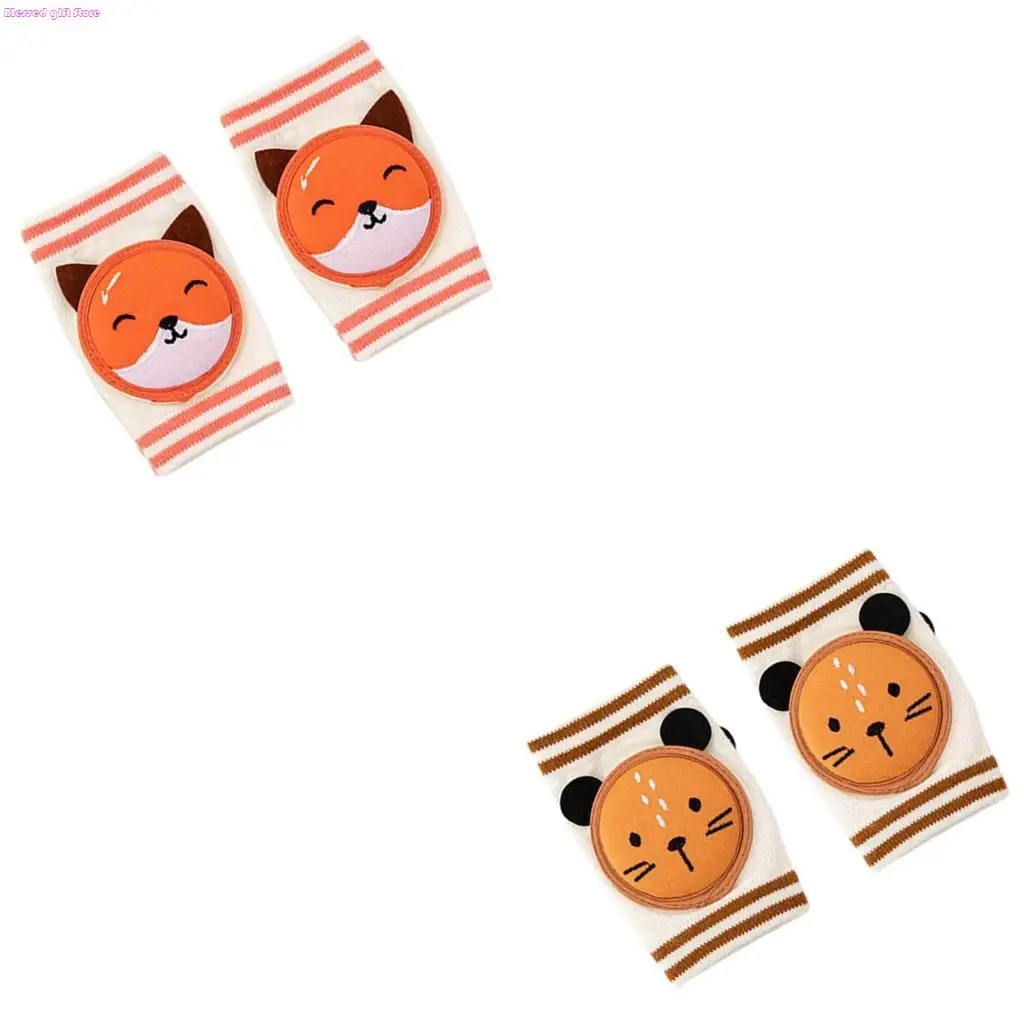 D0JC Infant Knee Protectors Soft Breathable Cotton Spandex Leg Warmer Anti Slip Design For Safe Crawling Enjoy Daily Comfort