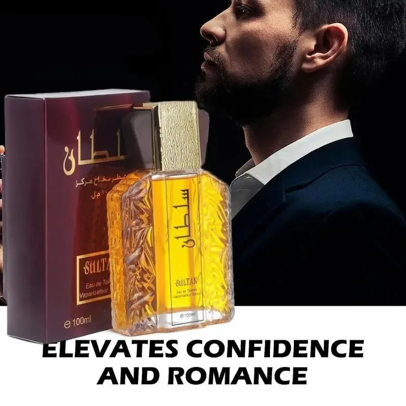 100ml Original lasting floral perfume for men, original fragrance Golden Earl Arab Dubai style perfect for daily use and dating