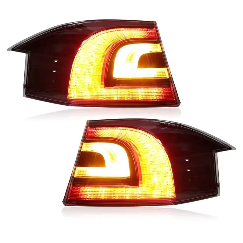 For Tesla Model S 2016-2020 Car LED Rear Tail Light Rear Turn Signal Light Brake Parking Lamp Driving Lamp 6005920 6005921 view 2