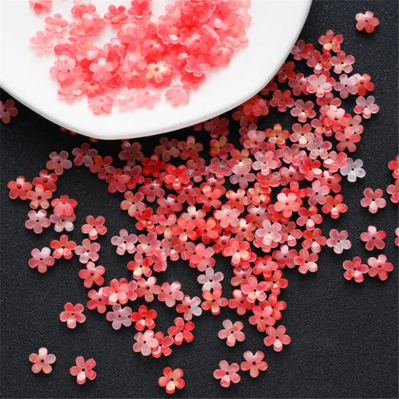 Perline acriliche da 10mm imitano shell torus acic flower beads connettori per orecchini fai da te accessori per la creazione di gioielli con forcina