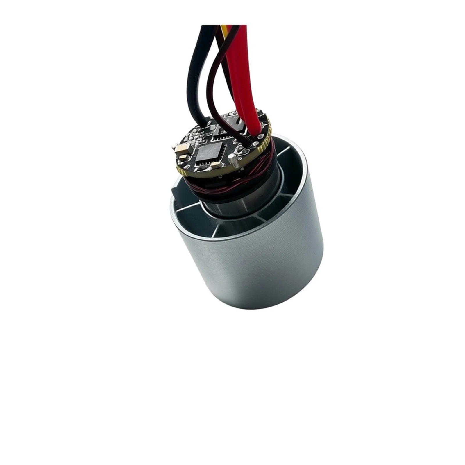 Brushless DC Ducted Motor 7.4V 12V 5x5x5cm Silver Stainless Steel for For Esc-Controlled Airflow in Miniature Systems