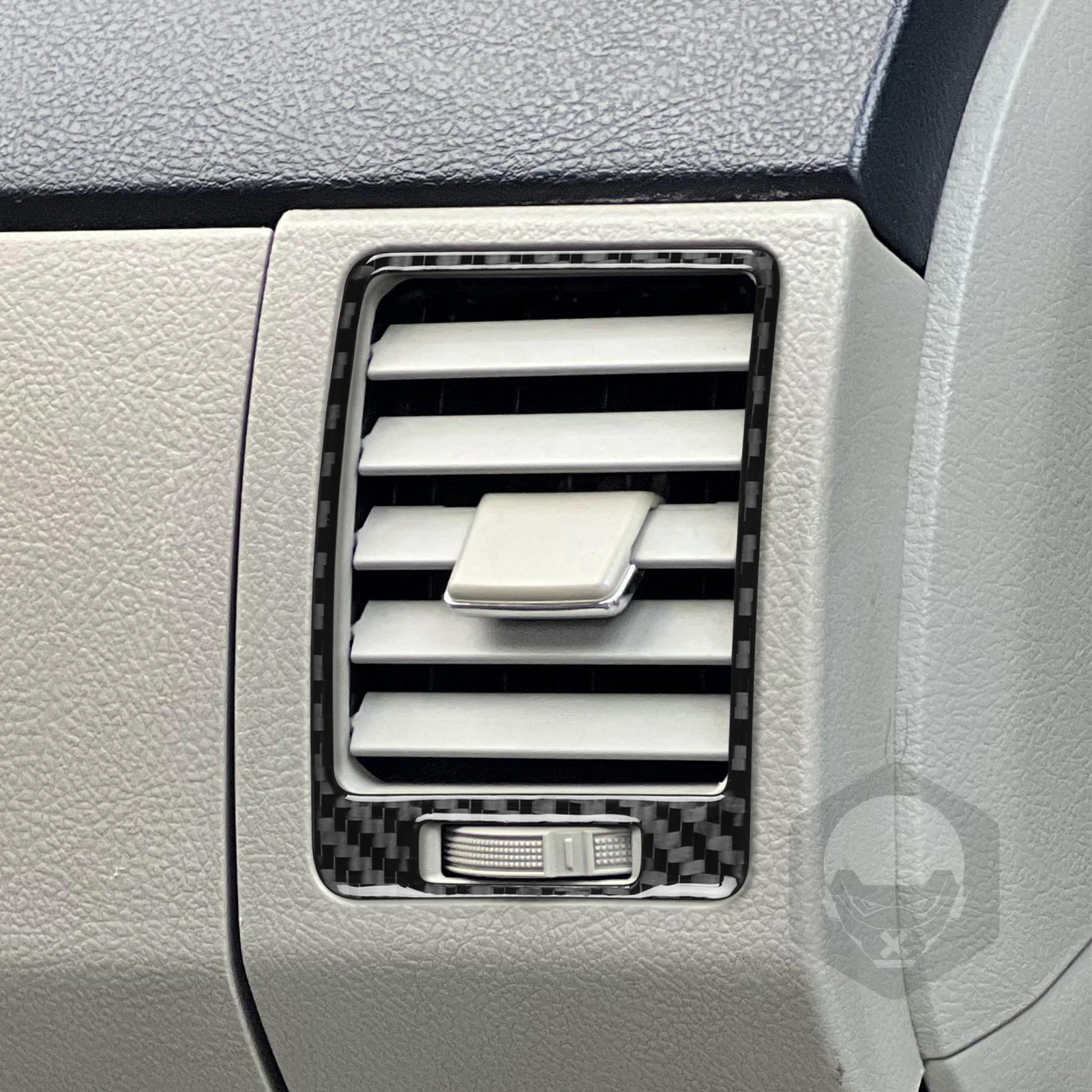 カーボンファイバー車のアクセサリーダッシュボードサイドエアベント修正されたインテリアトリムカバーステッカートヨタカローラ 2007 2008 2009-2013