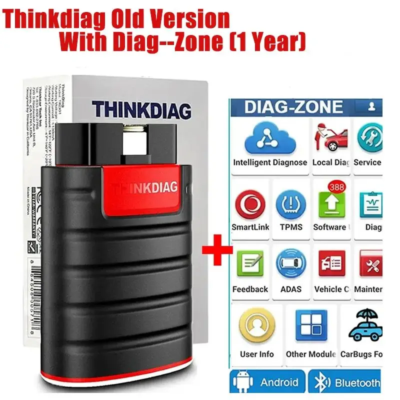 THINKCAR Thinkdiag Hot Version Full System All Car 16 Reset Service OBD2 Diagnostic Tool With PRO3S+ Andriod Tablet For Diagzona