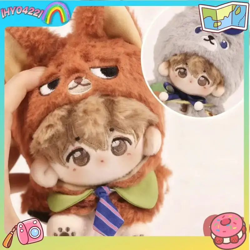 

10cm No Doll Doll Clothes Zootopia Judy Hopps Fluffy Rabbit Hooded Outfit With Police Hat Carrot Prop For Cotton Stuffed Toy