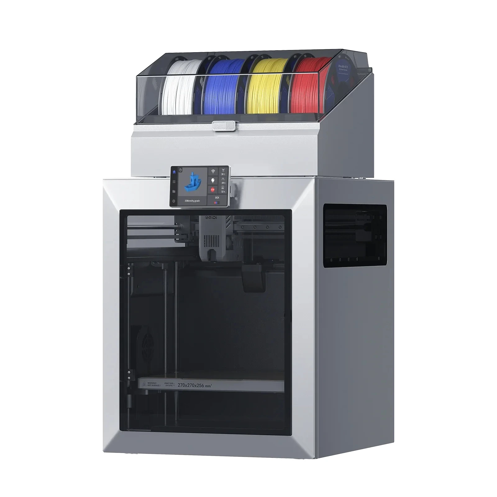 Enclosed FDM with 65℃ Heated Chamber, Ultra Air Filtration, 600mm/s High Speed, AI Camera, Auto Level，QIDI Q2 Combo 3D Printer