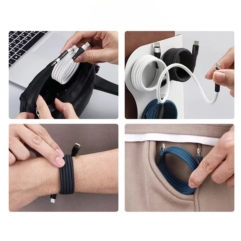 Magnetic storage data cable Type C to Type C Cable For iPhone 15Plus CC Fast Charging Charger USB C Cable For Xiaomi  Data Line