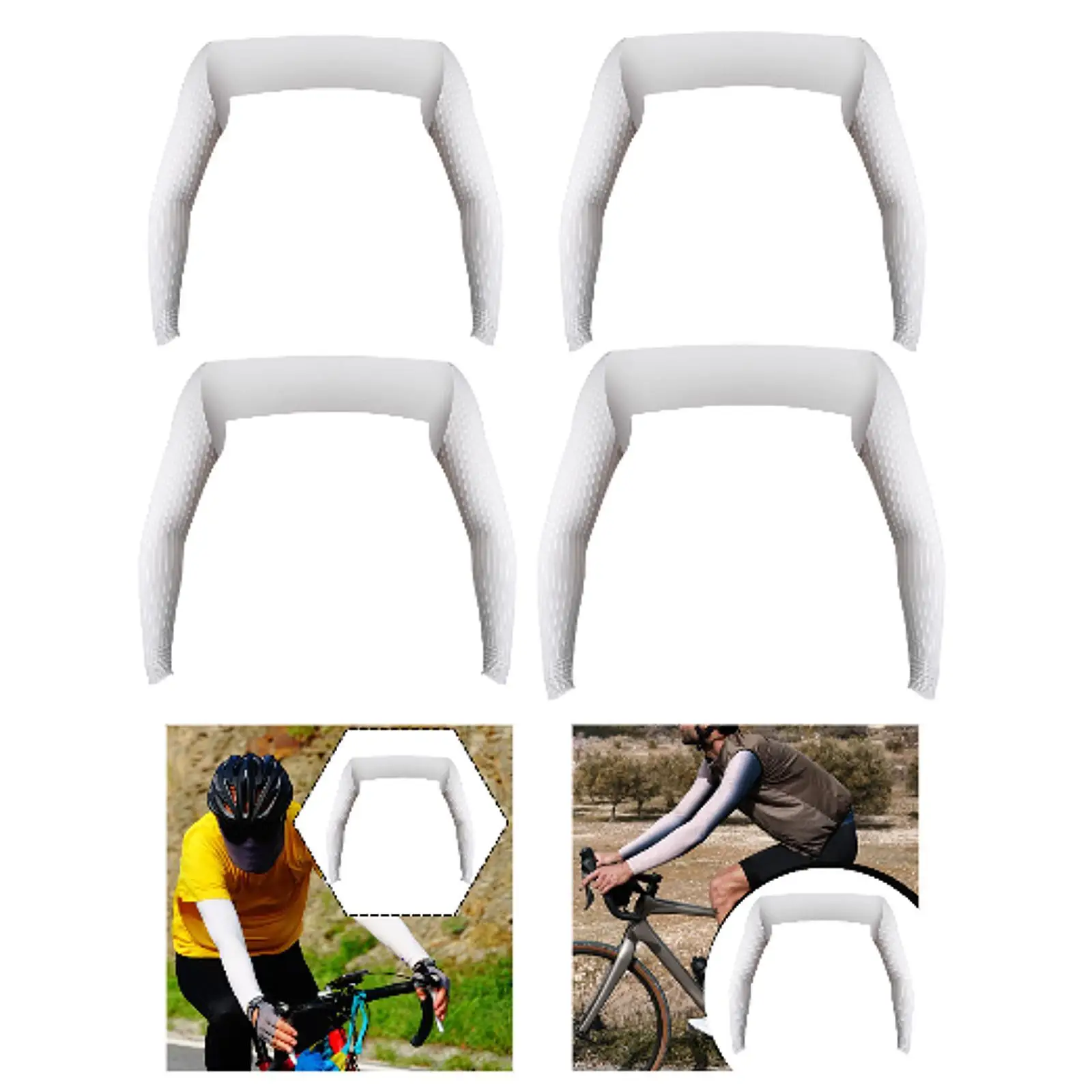 Manicotti rinfrescanti con scialle Protezione per il braccio Maniche solari traspiranti Coprispalle da ciclismo per equitazione Jog Golf Sport all'aria aperta Donna Uomo