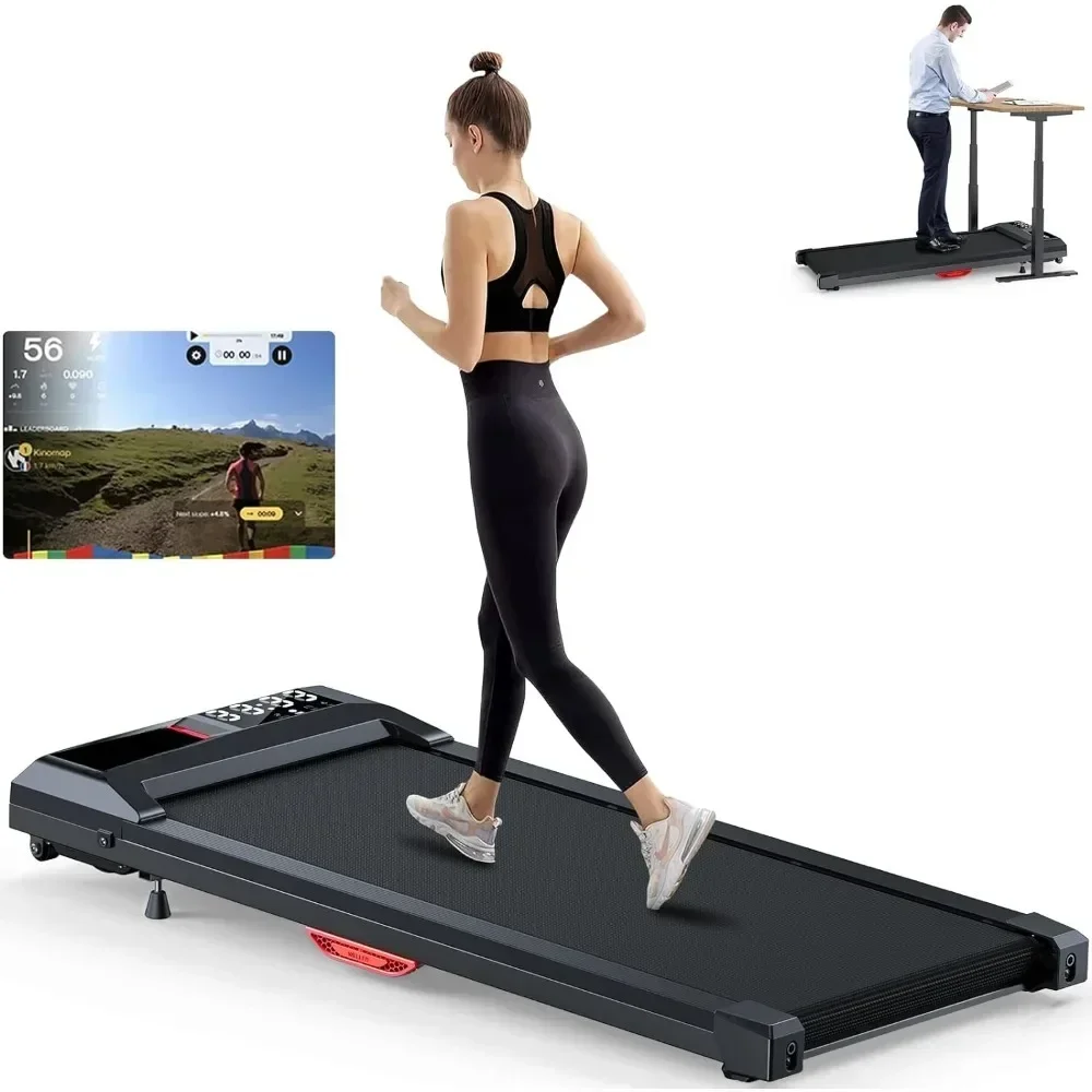 Walking Pad Treadmill, Upgraded Up to 6% Incline Walking Pad, Voice Controlled Under, Only 39LBS Portable Treadmill for Home