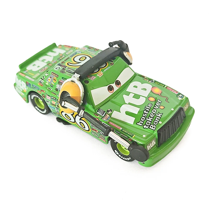 Disney Pixar Cars modelo de juguete, auriculares Chick Hicks, figura de Anime, Storm Jackson Racing Lightning McQueen 1:55, regalo para niños de