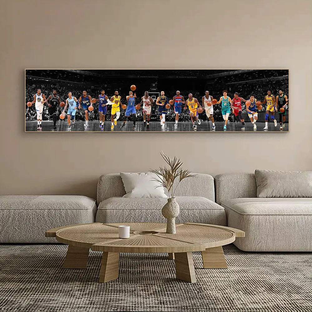 Motivational Basketball Poster Star J-Jordon and C-Curry Canvas Painting Print Room Home Bar Cafe Decor Room Wall Decor