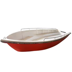 Popular Unisex Open Fiberglass Hull Panga Boat With Inflatable Fiberglass Rib Good Sale Outboard Engine Rescue Boats