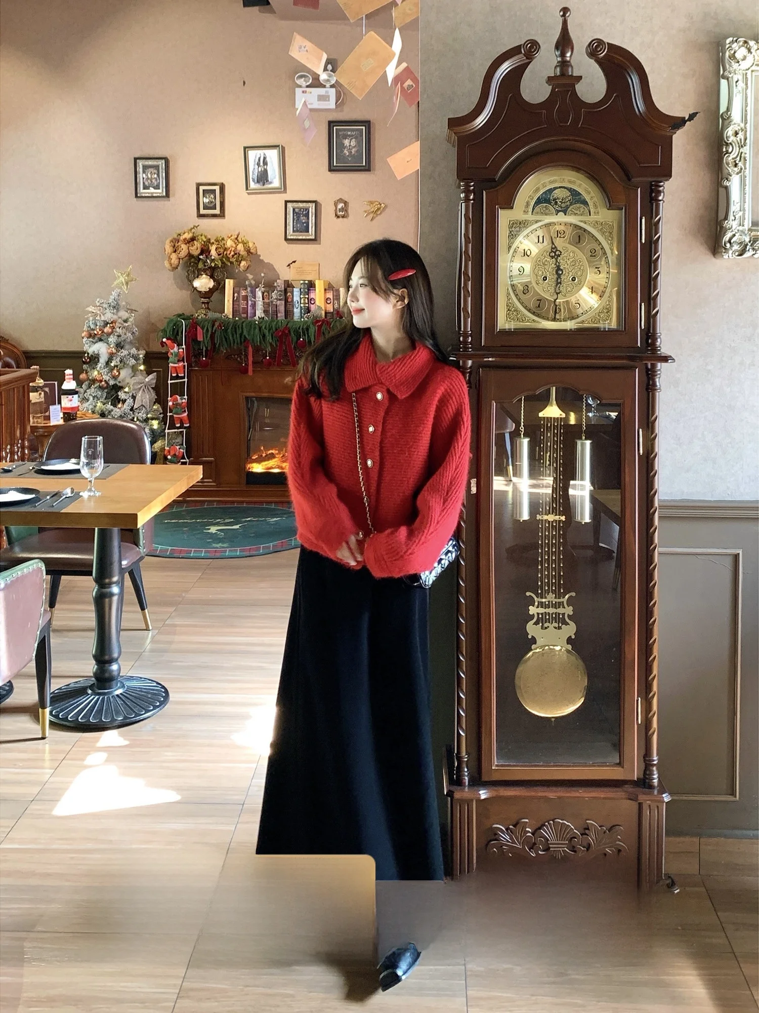 

Длинная вязаная бархатная юбка с высокой талией для женщин, повседневная, А-силуэт, из полиэстера с микроэластаном