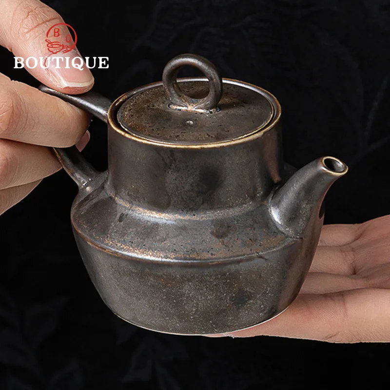 Bule de chá japonês, infusor de chá, chaleira de porcelana com filtro, potes de cerâmica feitos à mão, fabricante chinês, cerimônia de argila puer