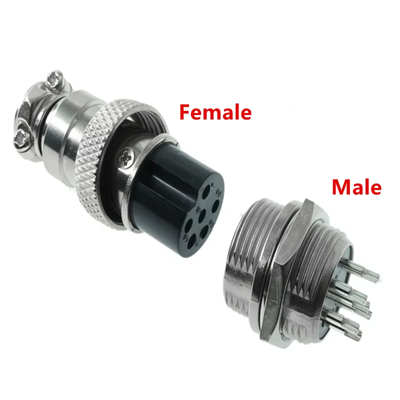 GX16 GX12 GX20 2P/3/4/5/6/7/8 Pin Female Male Air Aviation Connector Power Cable Electrical Plug Socket