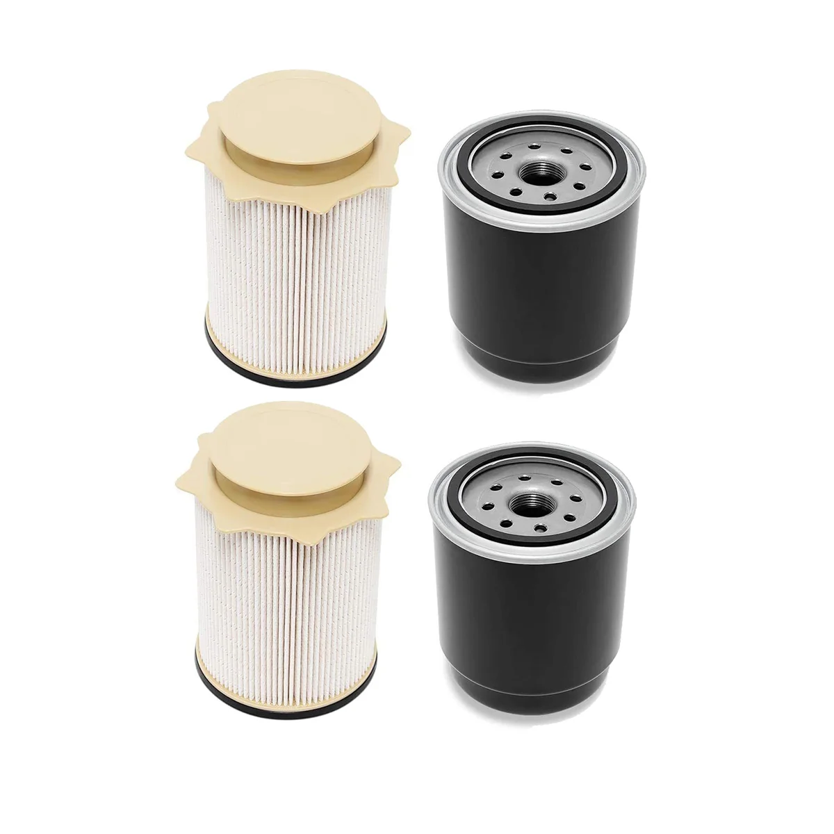 2X Fits for Dodge Ram 6.7L Diesel Fuel Filter Kit 2013-2018 Cummins 2500 3500 4500 5500 Water Separate