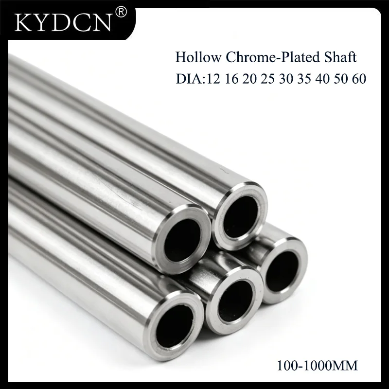 High Precision Hollow Optical Shaft Hard Chrome Plated 12mm 16mm 20mm 25mm 100-1000mm Linear Guide Rod CNC Router Parts