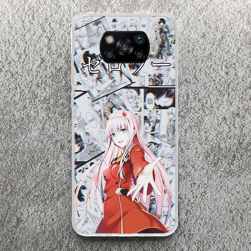 Darling In The FranXX Anime Phone Case For Xiaomi Poco X3 Nfc X5 X6 Pro F6 F5 F4 M5S X4 GT M4 M3 F3 F2 F1 Soft Cover Silicone Sh