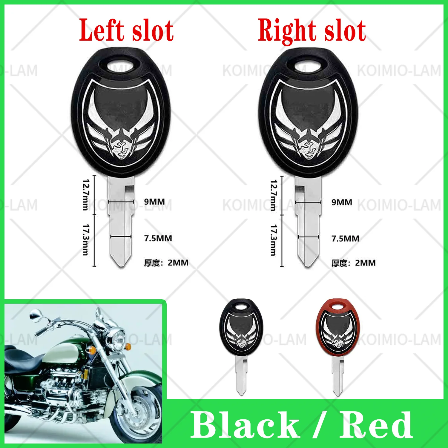 

Fit for Honda Valkyrie Rune 1800 NRX1800 Motorcycle Uncut Blade Blank Key Embryo